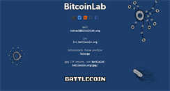 Desktop Screenshot of bitcoinlab.org