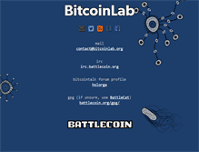 Tablet Screenshot of bitcoinlab.org